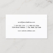 Mikroskop Visitenkarte (Rückseite)