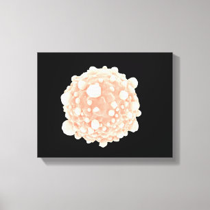 Mikroskopische Ansicht der Leinwanddruck