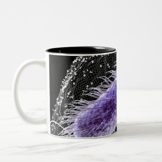 Mikroskopische Ansicht einer helicobacter Zweifarbige Tasse (Links)