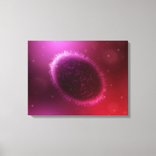 Mikroskopische Ansicht von Samllpox 1 Leinwanddruck