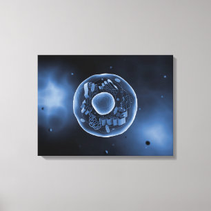Mikroskopische Ansicht von Tierzelle 3 Leinwanddruck