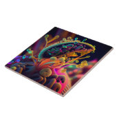 Mikroskopische Art Tile Fliese (Seite)