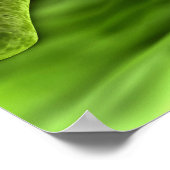 Mikroskopische Bakterienansicht 1 Poster (Ecke)