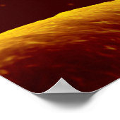 Mikroskopische Bakterienansicht 3 Poster (Ecke)