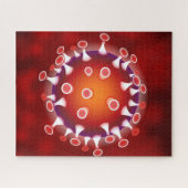 Mikroskopische Covid-Virus-Wissenschaft - Moderne, Puzzle (Horizontal)