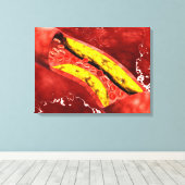 Mikroskopische Darstellung der Fettschicht innerha Leinwanddruck (Insitu (Holzboden))