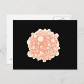 Mikroskopische Darstellung der Pankreaskrebszelle Postkarte (Vorne/Hinten)