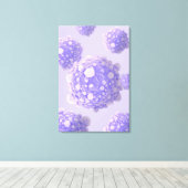 Mikroskopische Darstellung der Pankreaskrebszellen Leinwanddruck (Insitu (Holzboden))