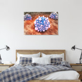 mikroskopische Darstellung der Pankreaskrebszellen Leinwanddruck (Insitu (Schlafzimmer))