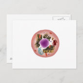Mikroskopische Darstellung der Tierzelle 1 Postkarte (Vorne/Hinten)