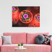 Mikroskopische Darstellung der Tierzelle 2 Leinwanddruck (Insitu (Wohnzimmer))