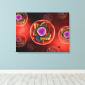 Mikroskopische Darstellung der Tierzelle 2 Leinwanddruck (Insitu (Holzboden))