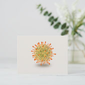 Mikroskopische Darstellung des Herpesvirus 2 Postkarte (Stehend Vorderseite)