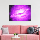 Mikroskopische Darstellung männlicher Spermienzell Leinwanddruck (Insitu (Wohnzimmer))