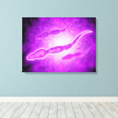 Mikroskopische Darstellung männlicher Spermienzell Leinwanddruck (Insitu (Holzboden))