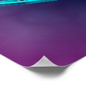 Mikroskopische Darstellung mit Knochenstruktur Poster (Ecke)