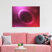 Mikroskopische Darstellung von Samlpox 1 Leinwanddruck (Insitu (Wohnzimmer))