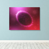 Mikroskopische Darstellung von Samlpox 1 Leinwanddruck (Insitu (Holzboden))