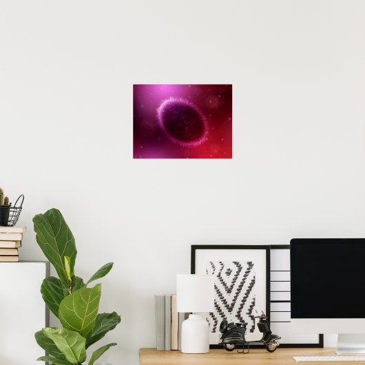 Mikroskopische Darstellung von Samlpox 1 Poster (Heimbüro)