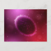 Mikroskopische Darstellung von Samlpox 1 Postkarte (Vorderseite)