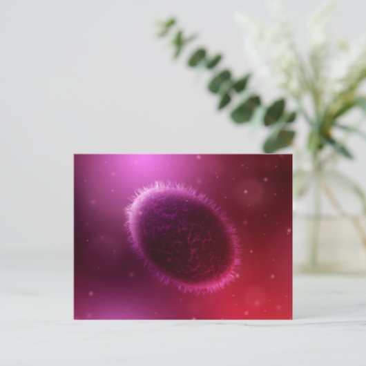 Mikroskopische Darstellung von Samlpox 1 Postkarte (Stehend Vorderseite)