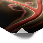 Mikroskopische Darstellung von Stachybotrys Charta Poster (Ecke)