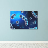 Mikroskopische Darstellung von Streptokokken 2 Leinwanddruck (Insitu (Holzboden))