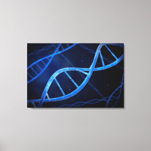 mikroskopische DNA-Sicht Leinwanddruck