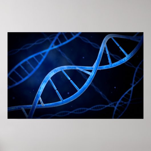 mikroskopische DNA-Sicht Poster (Vorne)