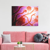 Mikroskopische Histoplasmose Leinwanddruck (Insitu (Wohnzimmer))