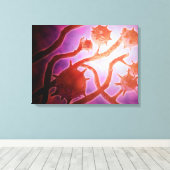 Mikroskopische Histoplasmose Leinwanddruck (Insitu (Holzboden))