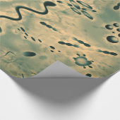 Mikroskopische Mikroben Geschenkpapier (Ecke)