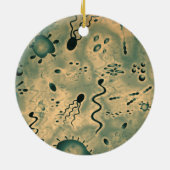 Mikroskopische Mikroben Keramikornament (Hinten)