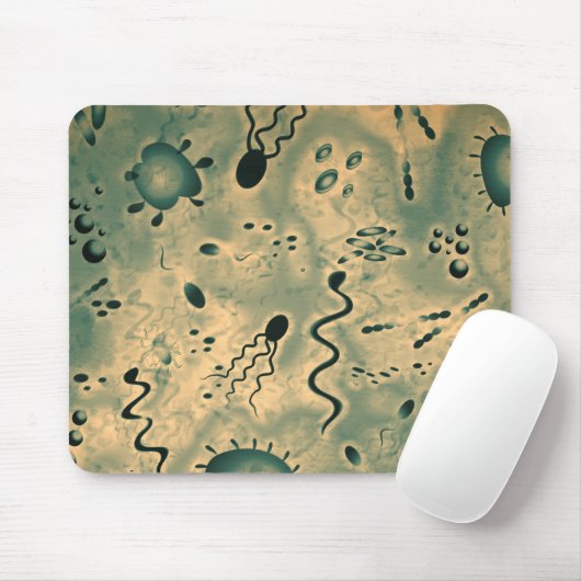 Mikroskopische Mikroben Mousepad (Mit Mouse)