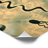 Mikroskopische Mikroben Poster (Ecke)