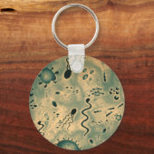 Mikroskopische Mikroben Schlüsselanhänger (Vorderseite)