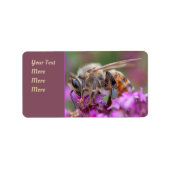 Mikroskopische Perspektive: Die Futter Honeybiene Adressaufkleber (Vorne)