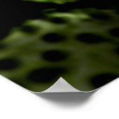 Mikroskopische Sicht auf das HIV-Virus 1 Poster (Ecke)