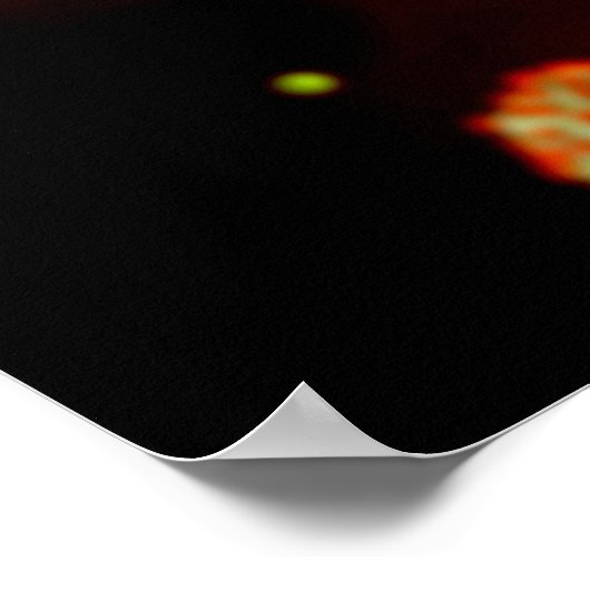 Mikroskopische Sicht auf das HIV-Virus 2 Poster (Ecke)