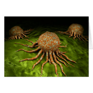 Mikroskopische Sicht auf das Krebsvirus