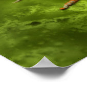 Mikroskopische Sicht auf das Krebsvirus Poster (Ecke)