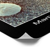 Mikroskopische Sicht auf den Marsboden Poster (Ecke)