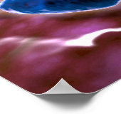 Mikroskopische Sicht der Bakterienpneumonie 1 Poster (Ecke)