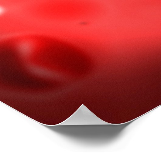 Mikroskopische Sicht der weißen Blutkörperchen Poster (Ecke)