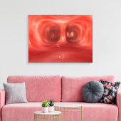 Mikroskopische Sicht in der menschlichen Lunge Leinwanddruck (Insitu (Wohnzimmer))