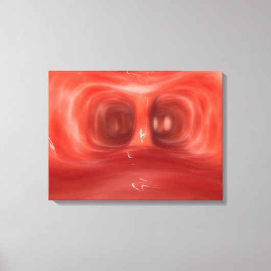 Mikroskopische Sicht in der menschlichen Lunge Leinwanddruck (Vorderseite)