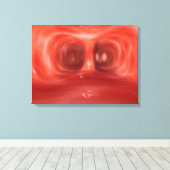 Mikroskopische Sicht in der menschlichen Lunge Leinwanddruck (Insitu (Holzboden))