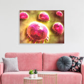 Mikroskopische Sicht phagozytischer Makrophagen 2 Leinwanddruck (Insitu (Wohnzimmer))