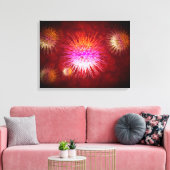 Mikroskopische Sicht von Dendrimern 1 Leinwanddruck (Insitu (Wohnzimmer))