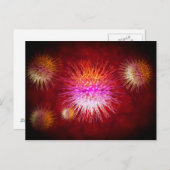 Mikroskopische Sicht von Dendrimern 1 Postkarte (Vorne/Hinten)